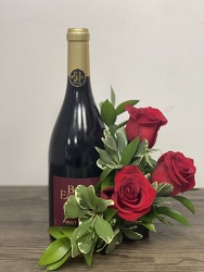 Bottle Bouquet - Red Davenport Florist - Same Day Flower Delivery - Flower Power 